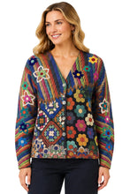 Load image into Gallery viewer, Flower Power All Over Knit Cardigan
