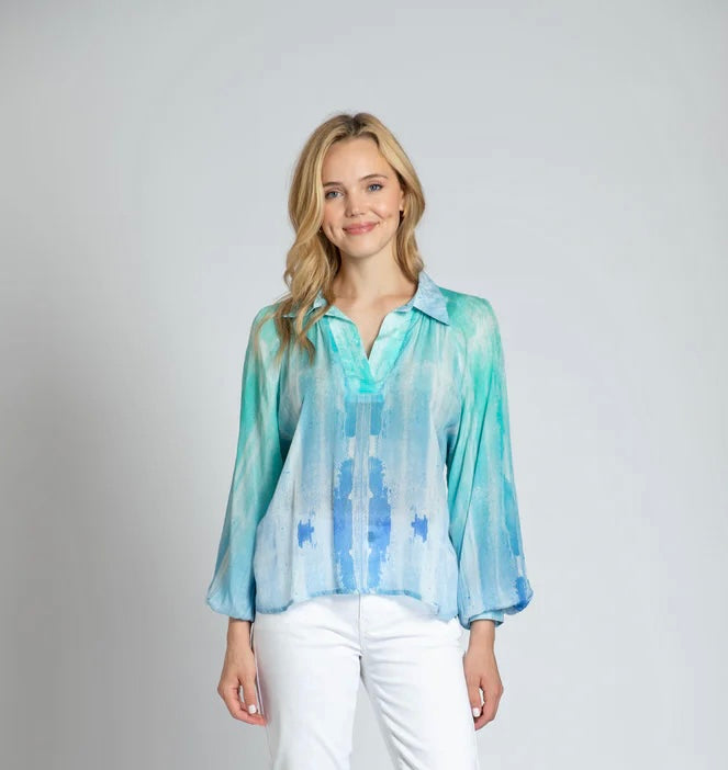 Water Color Pullover Blouse