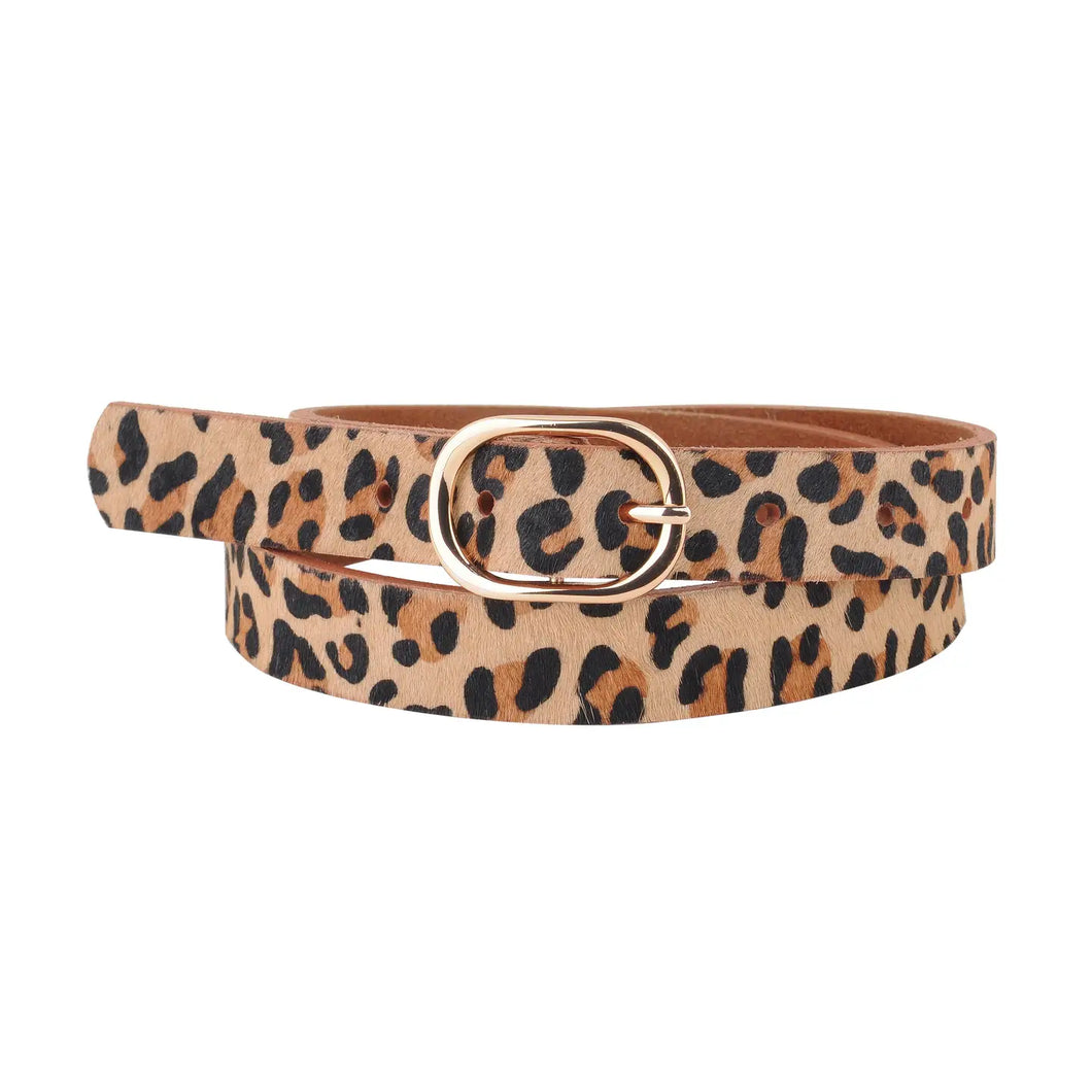 Leopard Print Belt
