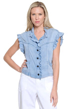 Load image into Gallery viewer, Chaney Chambray Top
