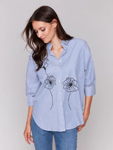 Load image into Gallery viewer, Flower Stem Striped Shirt
