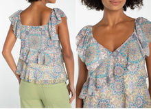 Load image into Gallery viewer, Kala Flutter Sleeve Top
