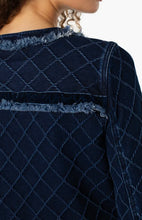 Load image into Gallery viewer, Frayed Velvet Trim Jacket
