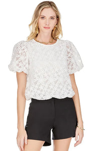 Bubble Puff Sleeve Top