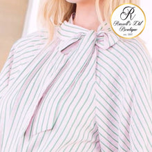 Load image into Gallery viewer, Pink and Green Bow Top
