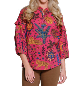 Tiger Foliage Top