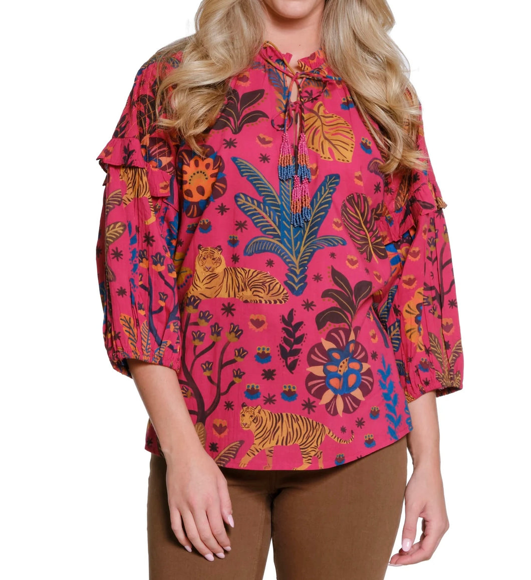 Tiger Foliage Top