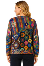 Load image into Gallery viewer, Flower Power All Over Knit Cardigan
