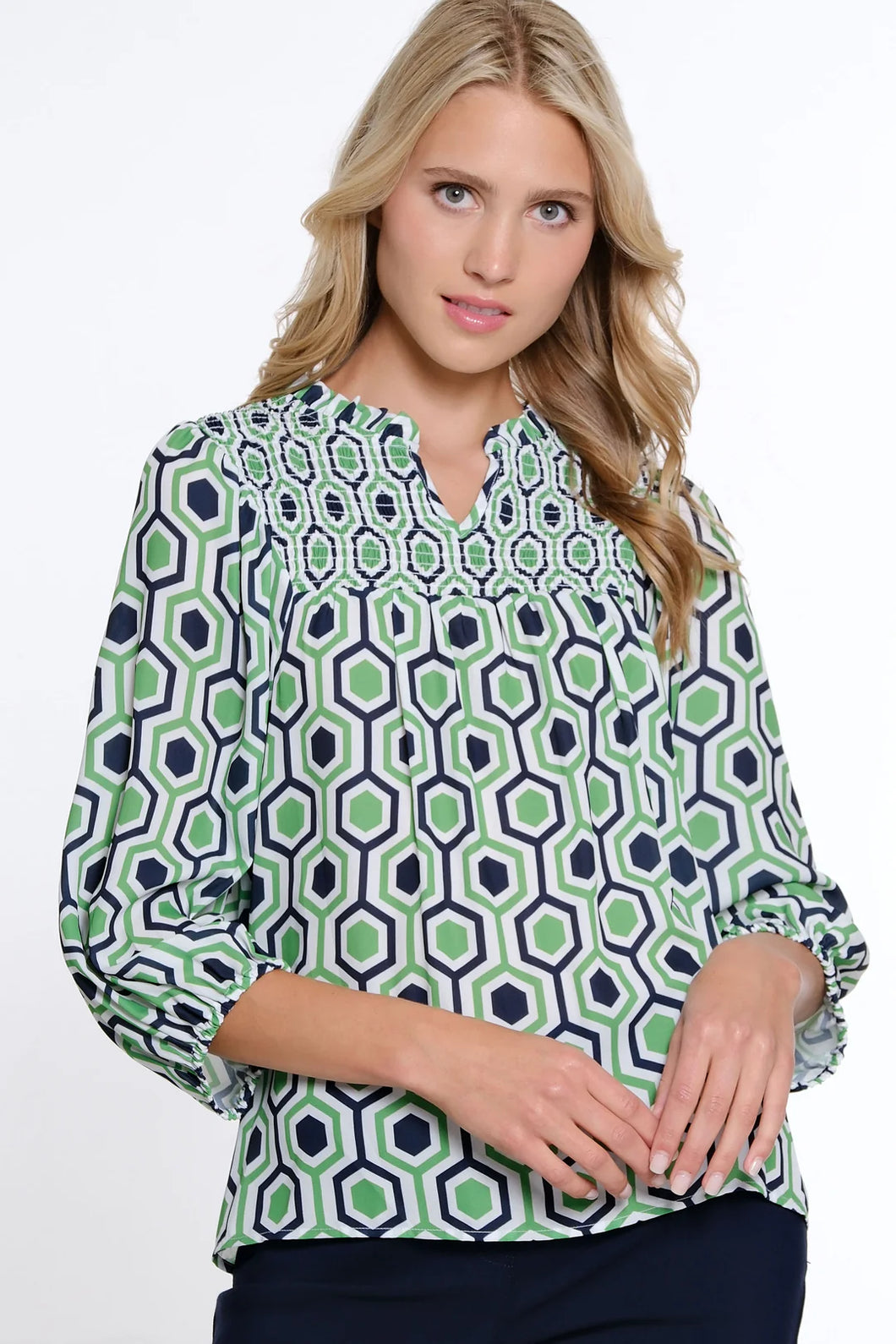 Shirred Detail Top