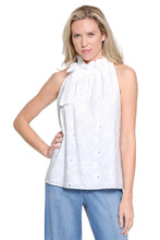 Load image into Gallery viewer, Eyelet Tie Neck Top
