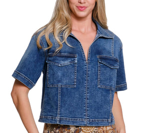 Gabby Denim Top