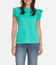 Load image into Gallery viewer, Ruffle Cap Sleeve Tee
