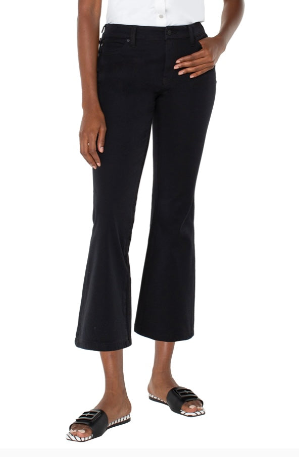 Hannah Crop Flare Twill Jean