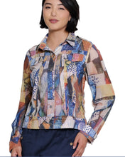 Load image into Gallery viewer, Cool Floral Knit/Mesh Jacket
