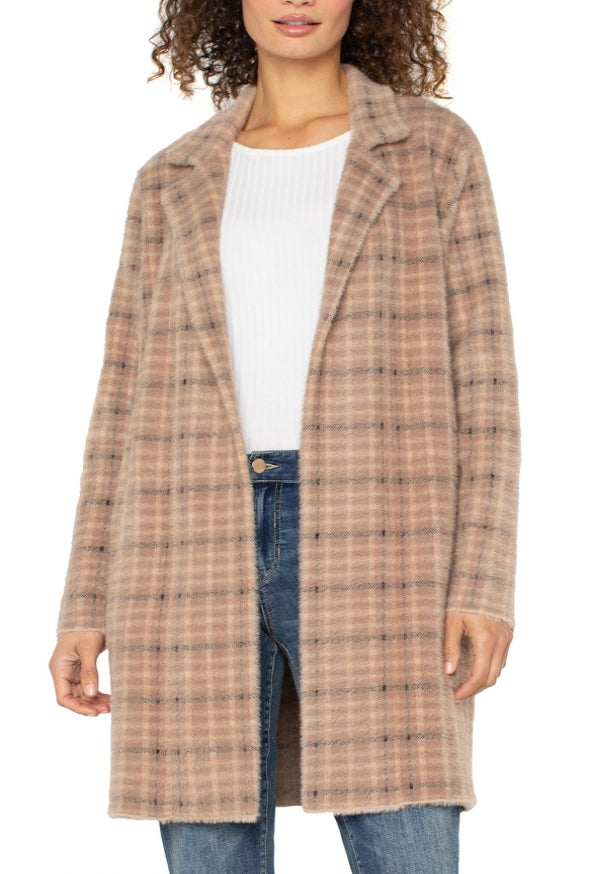 Plaid Coatigan