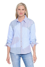 Load image into Gallery viewer, Mixed Stripe Pieced Shirt

