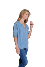 Load image into Gallery viewer, Denim Raglan Sleeve Top
