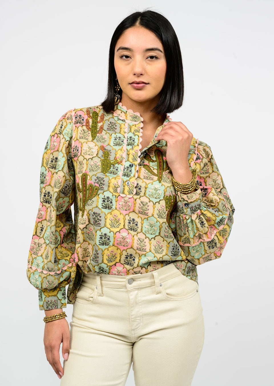 Nopal Popover Blouse