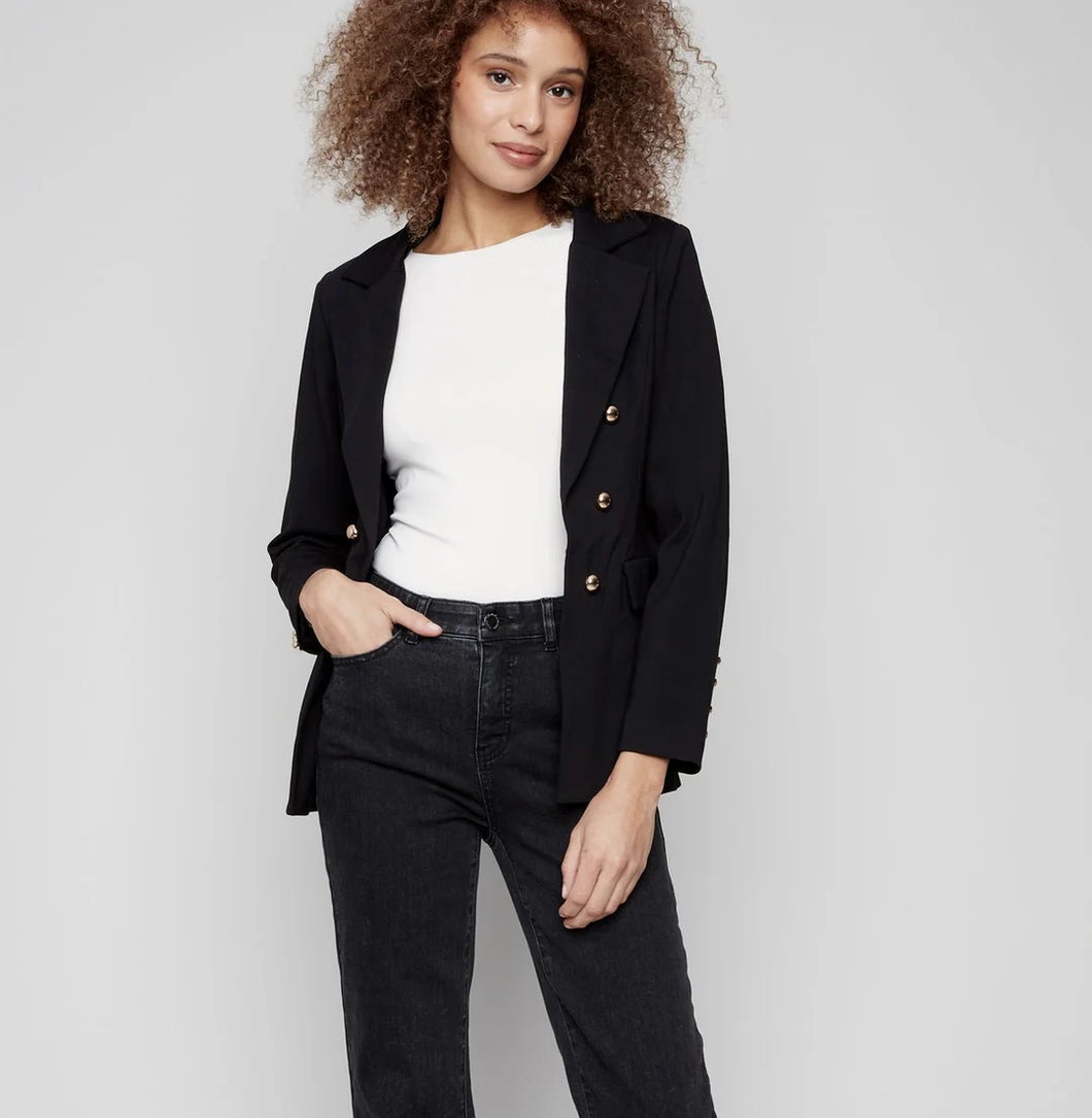 Charlie Gold Button Blazer