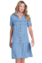 Load image into Gallery viewer, Twill and Denim Dress
