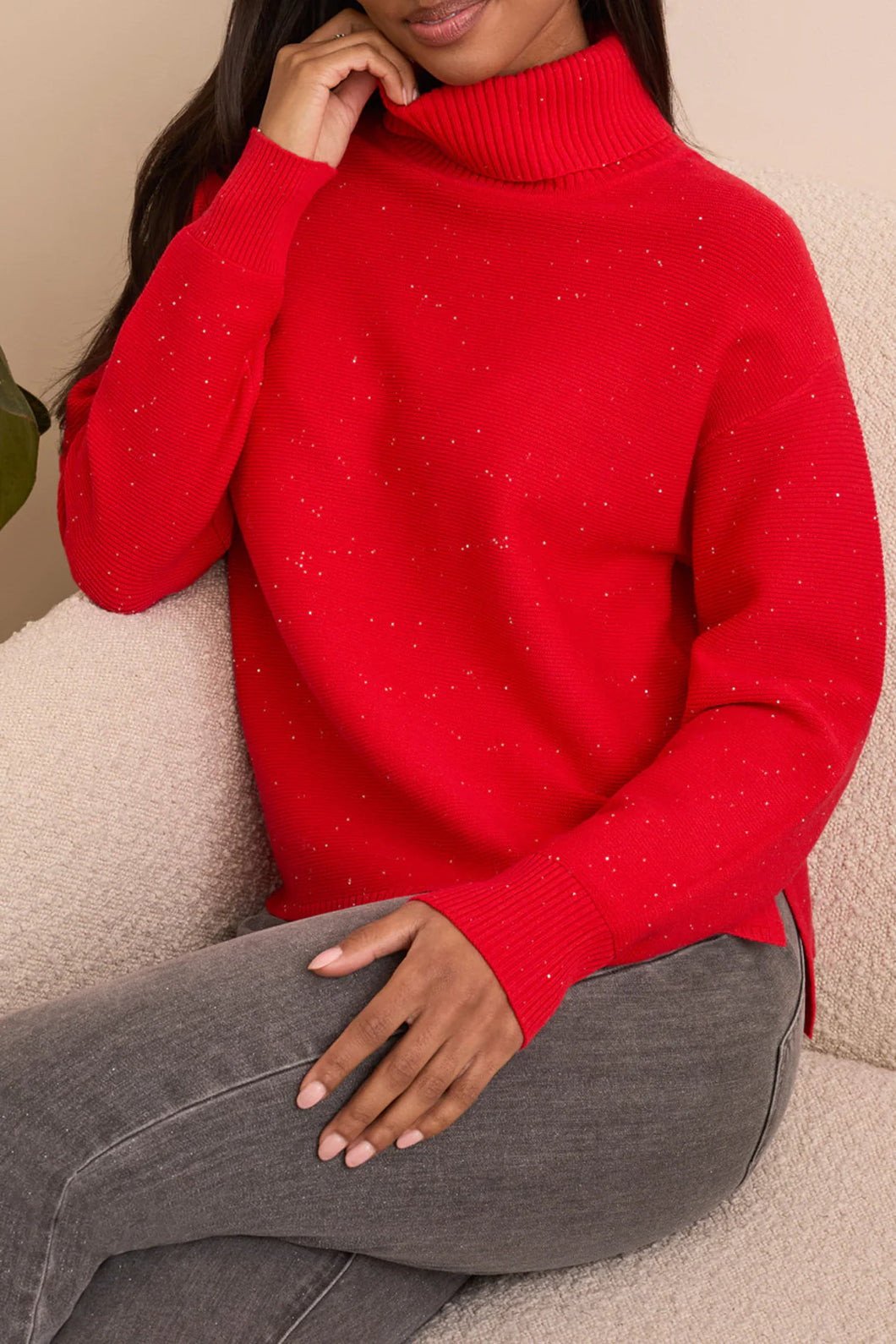 Carmine Red Sweater