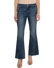 Load image into Gallery viewer, Braid Trimmed Hannah Flare Jean
