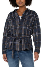 Load image into Gallery viewer, Belted Shirt Jacket
